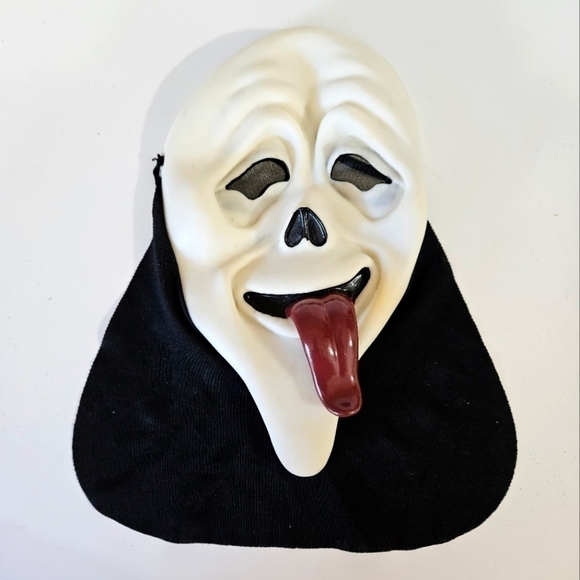 VINTAGE Scream Ghost Face 'Wassup' Tongue Mask Easter Unlimited Scary Movie - Picture 1 of 7